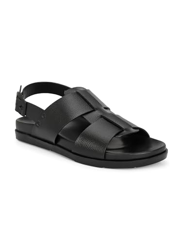 Image of San Frissco Men's Sandals with Open Toe Strap Slip On Chappal | Mens Sandals Perfect Fit for Summer and Rainy Season with Soft Footbed | Stylish Lightweight Trendy Floaters for Man