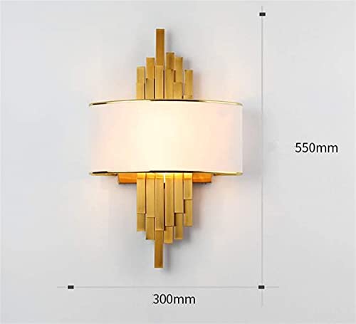 Lámpara de pared LED de metal dorado de 90-260V para el dormitorio 7