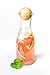 Sendez Caraffa in vetro con tappo in legno per vino, caraffa decanter misura in vetro (1 caraffa in vetro da 470 ml)