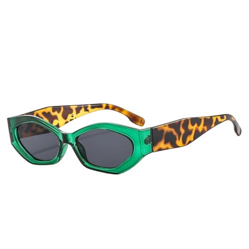 Lunettes de soleil œil de chat rétro ovales à protection UV400 pour femme et homme tendance