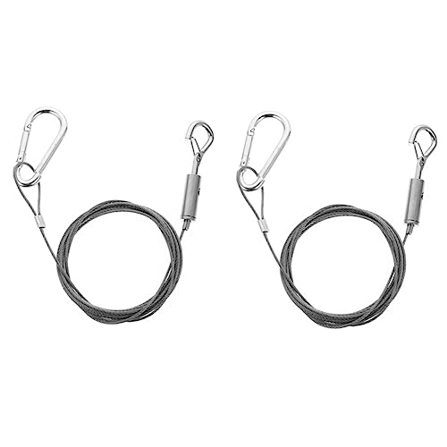AUTSUPPL 2 pezzi Cavo Appendi Lampade Acciaio Inossidabile Corda Resistente per Appendere Foto Luci e Decorazioni Facile da Usare Ganci