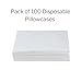 McKesson Disposable Pillow Case Covers [100 Count] Bulk Pillowcase, Single-Use for Medical Hospital Travel, Standard Size, White, 21 in x 30 in