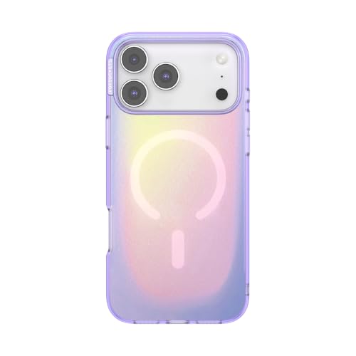 PopSockets iPhone 17 Pro Max Phone Case with MagSafe, Wireless Charging Compatible, Purple - Aura