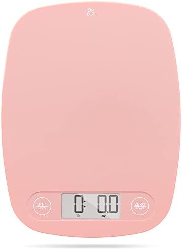 Greater Goods 480 Di Digital Kitchen Food Scale-Ultra Slim, Multifunction, Easy to Clean, Large Display, Composite, Ash Grey