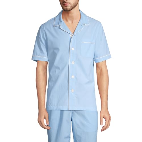 Lands' End Men's Short Sleeve Essential Pajama Shirt