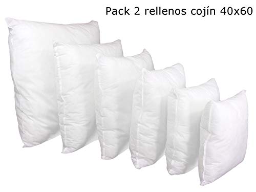ForenTex Pack 2 Relleno 40x60 cm Fibra Mullido Antialérgico