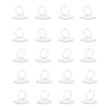 Navna 20 perchas resistentes para plantas con base de succión segura, diseño de PVC para exhibición de Tillandsia y superficies de metal, soporte impermeable para peceras de acuario