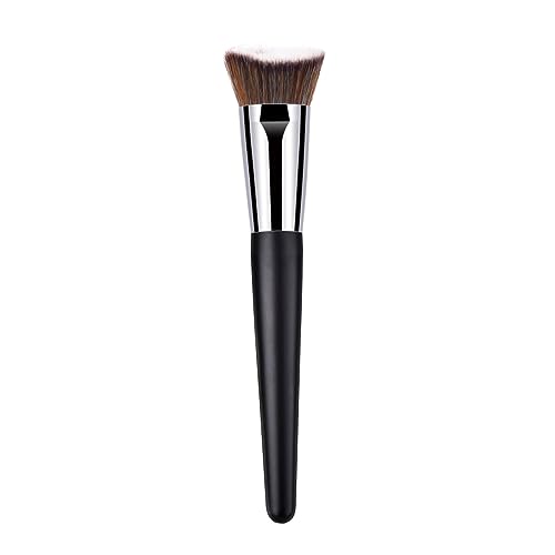 Beatifufu Large Cosmetic Brush Professional Makeup Brush Wooden Handle for Women and Professionals