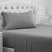 Mellanni Striped Bed Sheet Set - HIGHEST QUALITY Brushed Microfiber 1800 Bedding - Wrinkle, Fade, Stain Resistant - Hypoallergenic - 3 Piece (Twin XL, Gray / Silver)