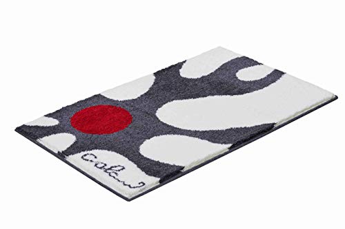 Grund Designer bath rug COLANI, ultra soft and absorbent, anti slip, Colani 12, 60x100 cm, white
