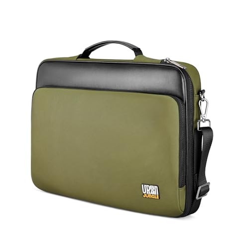 Urban Jungle by Safari, The Cruze, Unisex Messenger Laptop Bag | Fits 16 inch Macbook, Laptop | Lightweight & Durable Satchel with Trolley Sleeve (Olive)