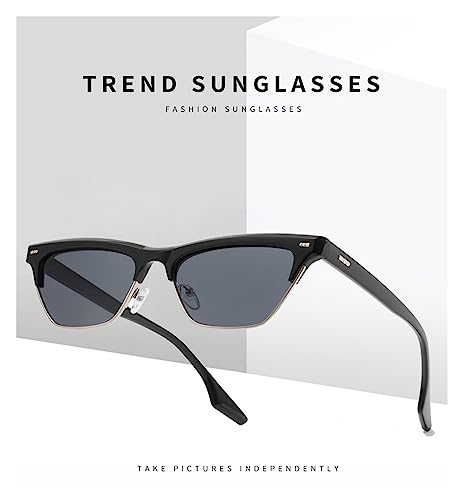 Triangle Retro Cat Eye Men And Women Small Frame Outdoor Sunglasses Commuter UV400 Driver Sport Sunglasses Gift,A3162