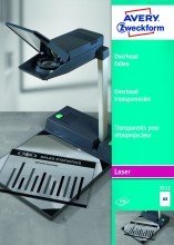 Avery Zweckform© 3552 Overhead-Folien, DIN A4, spezialbeschichtet, stapelverarbeitbar, Strke: 0,10 mm, 100 Blatt