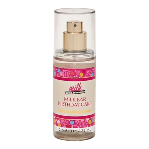 Bath and Body Works Fine Fragrance Mist Travel Size Mini Purse Spray 2.5 Ounce (Milk Bar Birthday Cake)