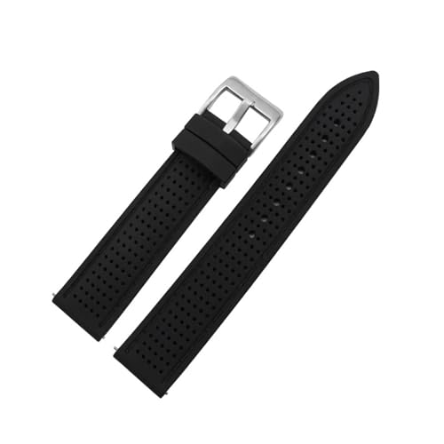 Bracelet de montre en caoutchouc respirant de haute résistance 22mm 20mm