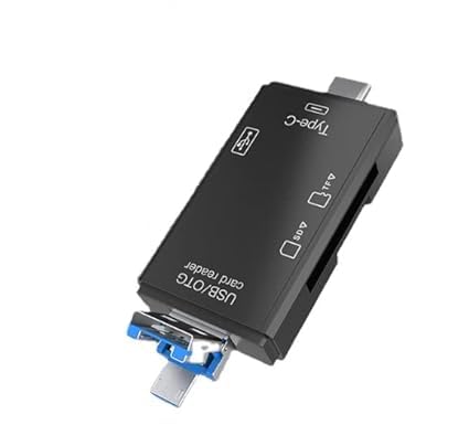 6 in 1 OTG Card Reader with Type C, USB 3.0, Micro USB, TF Card Slot, SD Card Slot, Multi-Function Design (Pack of 2)-image-49