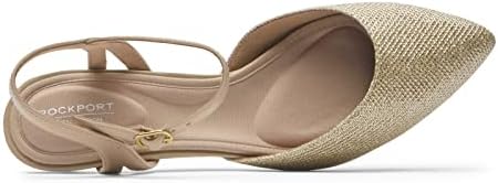Rockport Women's Total Motion Kalila Two Piece Pump, Nude Glam Textile, 5 | Image 2