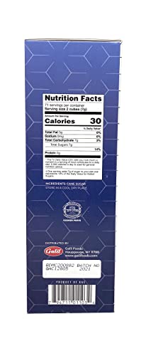 Shams Kosher Sugar Cubes – White Pure Cane Sugar Cubes, Non-GMO, Vegan, Certified Kosher - Individually Wrapped Sugar Cubes for Coffee, Cocktails, Tea 17.6 Ounce