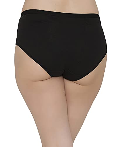 Image of SONA Women's Soft Cotton Inner Elastic Plain Daily Use Hipster Panties