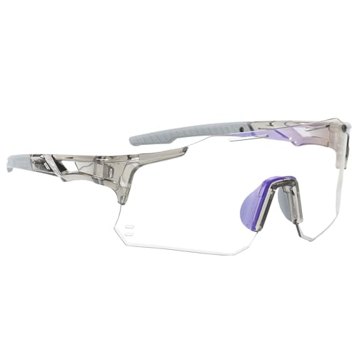 Vitsrisea Gafas de sol fotocromáticas para ciclismo - Gafas de conducción, protección UV400 de ciclismo - Adultos - Béisbol, Ciclismo, Pesca, Golf, Senderismo, Motocicleta, Running