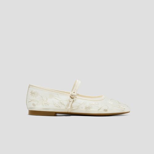 Image of VIVAIA Women's Margot Mary Jane Square-Toe Ballet Flats