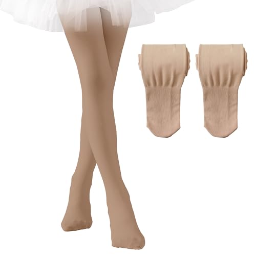 EPEIUS Fleece Lined Tights for Girls Winter Tights Toddler Ballet Tights Thick Warm Leggings 3-10 Years