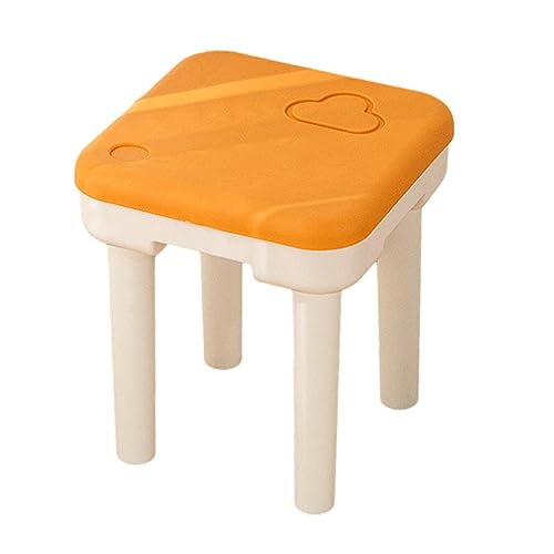 IEUDNS Banco infantil para banheiro, banco leve, montado de quatro pernas, banco para trocar sapatos