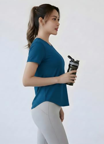 Image of Nexsus Apparels Gym T-Shirt for Women-Quick Dry Sports & Workout T-Shirt for Women, Activewear for Running, Casual & Gym Use, Available in Plus Size's