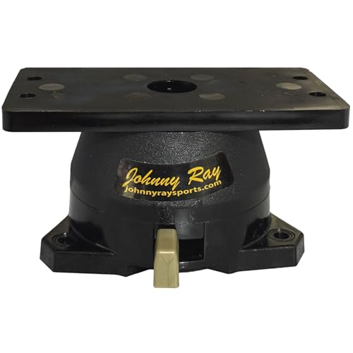Image of Johnny Ray JR-207 Fish Finder Mount and Depth Finder Mount - Heavy Duty Marine Electronics & Sonar Bracket for Boats, 360 Rotating Quick Release Swivel Base