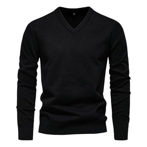 Pull en coton pour homme chic couleur unie pour vos journées d'automne et hiver