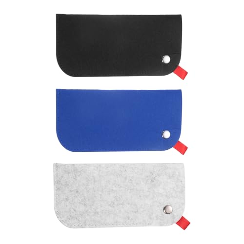 Étui à lunettes souple en feutre HARFINGTON pochette fine gris clair