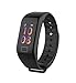 Produktbild FFF8 Für Oppo ACE2 A92S A72 A91 A52 Smart Watch Armband wasserdichte Herzfrequenz Sport Armbänder Für Vivo Y30 Y50 V19 Iqoo Neo3 Nex 3s (Color : Black)