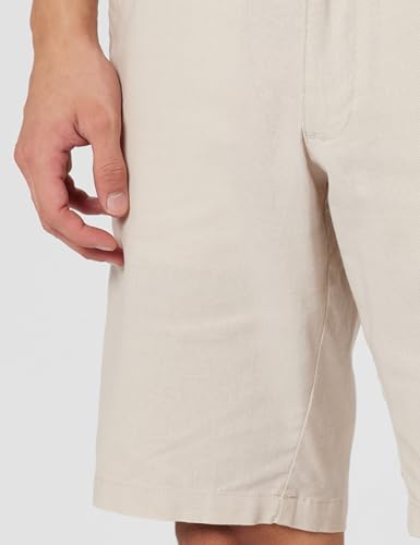 Image of Marks & Spencer Linen Mix Plain Regular Fit Shorts
