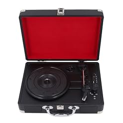 Platine Vinyle, Tourne-Disque BT Vintage avec Haut-parleurs, Platine Vinyle 3 Vitesses, Tourne-Disque USB avec Poignée pour Le Divertissement et la Décoration de la Maison - Les Beatles, Paul McCartney, John Lennon, RIngo Starr, George Harrison