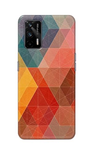 Image of Printed Hard Back Cover Case for Realme X7 Max 5G Back Cover (Crumpled Design) -1111