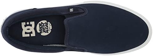 DC Men's Manual Slip-ON LE Skate Shoe, Navy Blazer, 7 | Image 4