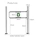 Stainless Steel Spring-Loaded Swing Gate - 90x100cm Safety Barrier Access Door, Easy Installation, Durable for Commercial & Industrial Use, Sleek Silver Finish
