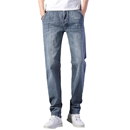 Jean stretch coupe droite homme bleu WEGUKRI idéal pour le bureau