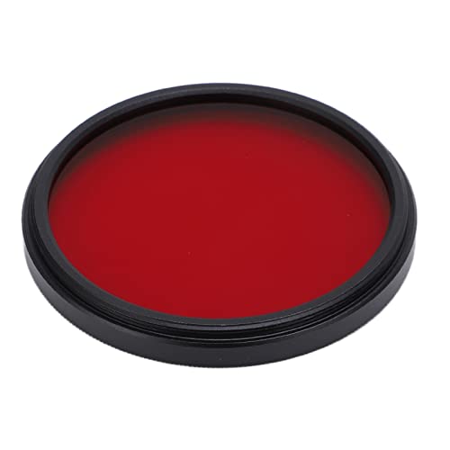 Tbest Filtro per lente della macchina fotografica rosso pieno filettato Filtro colore vetro ottico per la lente della macchina fotografica