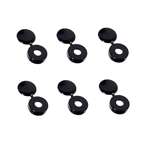 50 piezas Tapa Negra para Tornillos de Llanta de Auto para Bicicleta Decorativa Protección miniatura 1