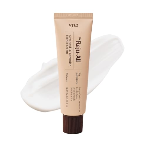 Dr. Reju-All Advanced LC-Ceramide Barrier Cream - Patented Long Chain Ceramide Deep Hydration - Lightweight Korean Face Moisturizer for Strengthening Skin Barrier - 1.69 Fl Oz