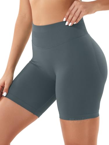 Image of VOYJOY Women Workout Impact Shorts 2.5 inch / 3.6 inch / 4.5 inch / 6 inch Scrunch Butt Booty | Tummy Control, High Waisted, Bike Short, Gentle Compression, for Women