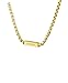 Lacoste L'Essentiel Men's Ionic Plated Gold Steel Chain Necklaces (Model: 2040122)