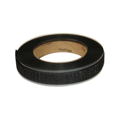 FindTape Hook Side Self Adhesive Tape 3/4in. X 15ft - Sticky Back Adhesive Strips, Hook Side Only, Great for Arts and Crafts, Classrooms, and Home Office Use