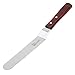 1Easylife Offset Cake Icing Spatula, 12.8" Angled Frosting Spatula with Wooden Handle, Professional Stainless Steel Cake Decorating Spatula