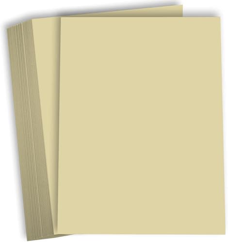 Papier cartonné ivoire épais 21,6 x 27,9 cm Hamilco pour loisirs créatifs