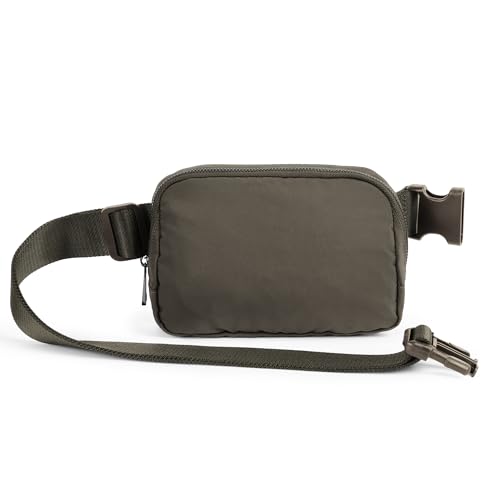 Image of ODODOS Unisex Mini Belt Bag with Adjustable Strap Small Fanny Pack for Workout Running Traveling Hiking, Turkish Coffee