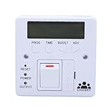CHOSRY Programmable Fused Spur Timer Switch for electric towel rails, heating, and lighting (7 day, 24 hours) (if showing as unavailable, please visit our store at chosry dot com)