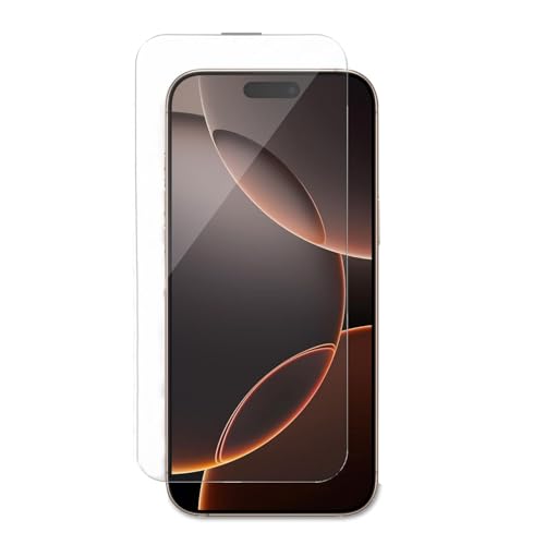 Image of TechTrendz Tempered Glass Screen Protector for iPhone 16 Pro Anti-Static Screen Guard, 9H Hardness, Military Grade Protection, Easy Installation Kit, Edge to Edge Full Coverage, Anti-Scratch Protector