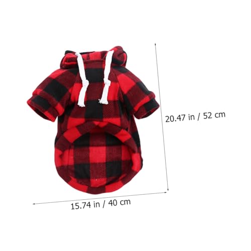 Disfraz de Santa para perro color rojo XL miniatura 2